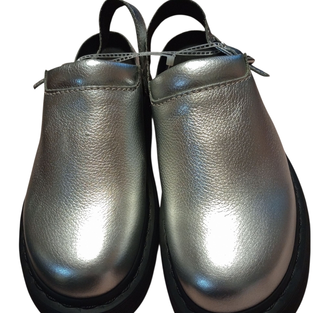 Silver Women's Slip-On Shoes